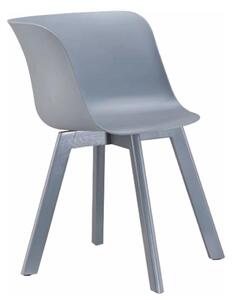 Stolička, sivá/buk v sivej farbe, LEVIN