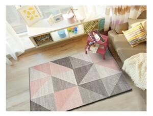 Ružovo-sivý koberec Universal Retudo Naia, 60 × 120 cm