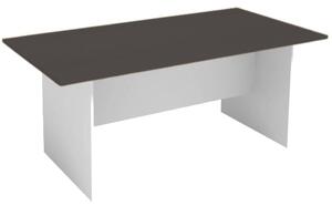 Rokovací stôl PRIMO WHITE, 1800 x 900 mm, biela/grafitová