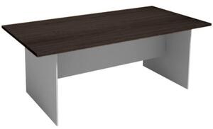 Rokovací stôl PRIMO GRAY, 2000 x 1000 mm, sivá/wenge