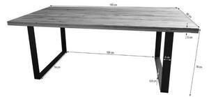 VEVEY Jedálenský stôl 160x90 cm, svetlohnedá, dub