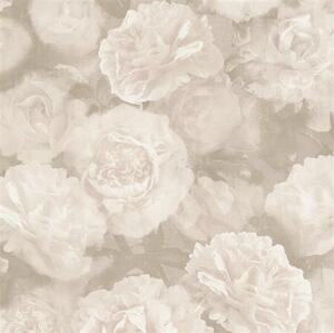 Vliesové tapety IMPOL New Studio 37402-3, rozmer 10,05 m x 0,53 m, kvetinový vzor bielo-sivý, A.S. Création