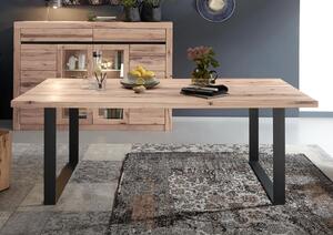 VEVEY Jedálenský stôl 180x90 cm, svetlohnedá, dub