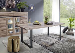 VEVEY Jedálenský stôl 160x90 cm, svetlohnedá, dub