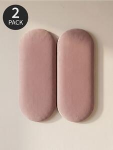 Sinsay - Čalúnené nástenné panely 2 pack - pastelová ružová