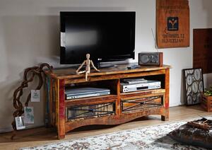OLDTIME TV stolík 121x56 cm, staré drevo