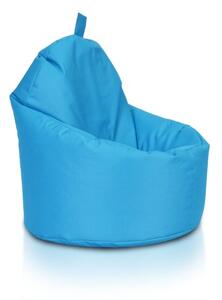 Sedací vak Yoko ekokoža / polyester TiaHome - Svetlo modrá