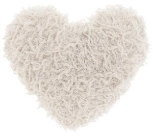 Dekoratívny vankúšik ROMEO HEART 45x45 cm, krémový