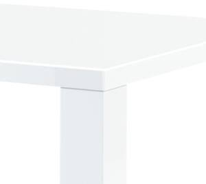 Jedálenský stôl SEBASTIAN biela vysoký lesk, 135x80 cm