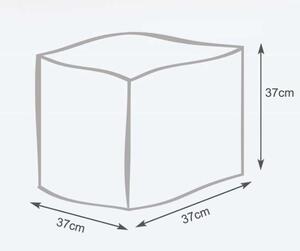 Sedací vak taburetka Cube S ekokoža TiaHome - béžová