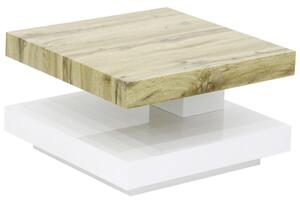 KONFERENČNÝ STOLÍK, biela, farby duba, kompozitné drevo, 60/60/35,5 cm Xora - Stolíky do obývačky