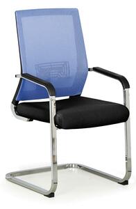 Konferenčná stolička ELITE NET, modrá/čierna
