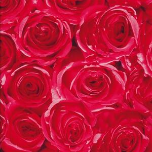 Samolepiace fólie ruže červené, metráž, šírka 45cm, návin 15m, GEKKOFIX 12679, samolepiace tapety