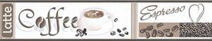 Samolepiace bordúry D 58-038-3, rozmer 5 m x 5,8 cm, Coffee, IMPOL TRADE