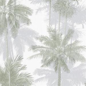 Vliesové tapety na stenu IMPOL Giulia 6788-10, palmy sivo-zelené, rozmer 10,05 m x 0,53 m, NOVAMUR 82205
