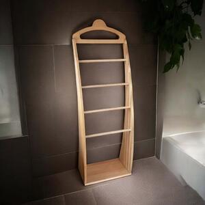 Nemý sluha - DUB 133 cm - stojan na šaty z masívneho dreva