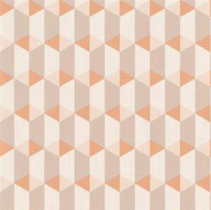 Vliesové tapety na stenu Inspiration Wall IW 3504, kocky ružovo-fialové, rozmer 10,05 m x 0,53 m, Grandeco