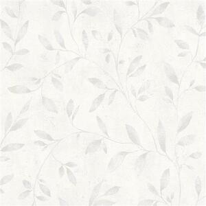 Vliesové tapety na stenu IMPOL City Glam 32632, popínavé vetvičky hnedé na bielom betóne , rozmer 10,05 m x 0,53 m, Marburg