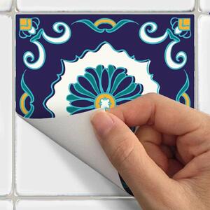 Sada 30 nástenných samolepiek Ambiance Tiles Azulejos Forli, 10 × 10 cm