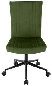 OTOČNÁ STOLIČKA, zamat, zelená Carryhome - Kancelárske stoličky