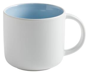 Biely porcelánový hrnček s modrým vnútrom Maxwell & Williams Tint, 440 ml