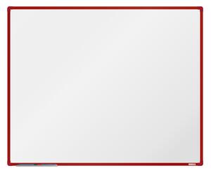Biela magnetická popisovacia tabuľa boardOK, 1500 x 1200 mm, červený rám