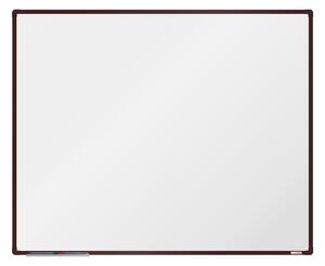 Biela magnetická popisovacia tabuľa boardOK, 1500 x 1200 mm, hnedý rám