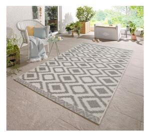 Sivo-krémový vonkajší koberec NORTHRUGS Isle, 70 x 200 cm