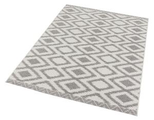 Sivo-krémový vonkajší koberec NORTHRUGS Isle, 140 x 200 cm