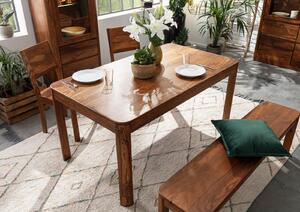 MONTREAL Jedálenský stôl 140x90 cm, hnedá, palisander