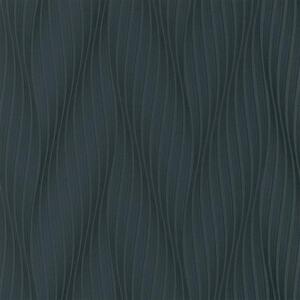 Vliesové tapety na stenu Trésor 10033-15, rozmer 10,05 m x 0,53 m, vlnovky čierne s leskom, Erismann