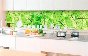 Samolepiace tapety za kuchynskú linku, rozmer 350 cm x 60 cm, listové žily, DIMEX KI-350-048