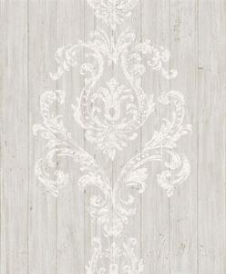 Vliesové tapety, drevený obklad biely, Facade FC2206, GRANDECO, rozmer 10,05 m x 0,53 m