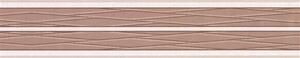 Samolepiaca bordúra D58-048-2, rozmer 5 m x 5,8 cm, pruhy hnedo-bežové, IMPOL TRADE