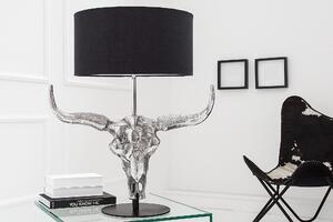 Stolná lampa BYK 68 cm - strieborná, čierna