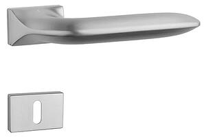 Dverové kovanie MP Gladiola - RT 7S (OCS - Chróm brúsený), kľučka-kľučka, WC kľúč, MP OCS (chróm brúsený)