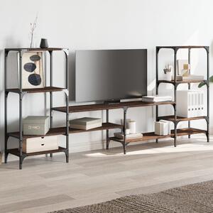 TV skrinka hnedý dub 206,5x28,5x95 cm kompozitné drevo