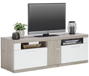 KOMODA 'LOWBOARD', biela, farby duba, 160/54/50 cm Xora - TV nábytok
