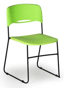 Plastová stolička SQUARE, zelená