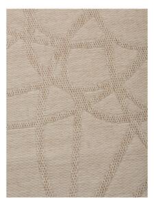 Béžový vonkajší koberec Floorita Tondo Ecru, ⌀ 194 cm