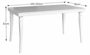TEMPO Jedálenský stôl, rozkladací, sosna anders, 160-203x90 cm, KORA