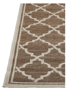 Hnedý vonkajší koberec Floorita Intreccio Natural, 135 x 190 cm