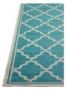 Tyrkysovomodrý vonkajší koberec Webtappeti Intreccio Turquoise, 160 x 230 cm