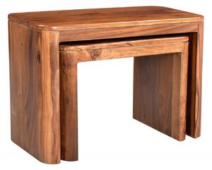 MONTREAL Príručný stolík 59x30 cm, hnedá, palisander