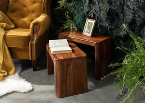 MONTREAL Príručný stolík 59x30 cm, hnedá, palisander