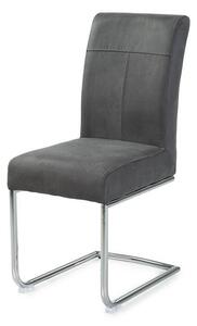 Jedálenská stolička FLORIAN sivá/chróm