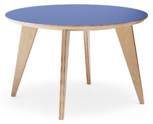 Sosone Jedálenský stôl no.4 / Ø1200 Barva: Preglejka - Modré Forbo