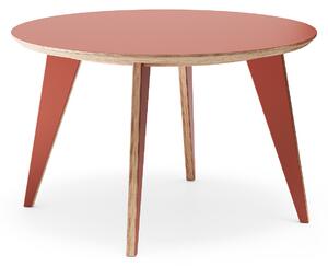 Sosone Jedálenský stôl no.4 / Ø1200 Barva: Cihlová HPL
