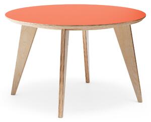 Sosone Jedálenský stôl no.4 / Ø1200 Barva: Preglejka - Oranžové Forbo