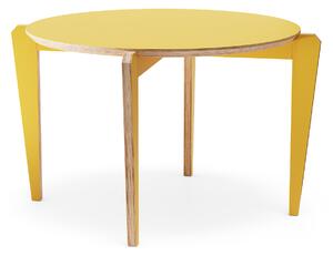 Sosone Jedálenský stôl Krab Ø1100 Barva: Žlutá HPL